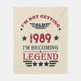 Personalisierte Vintage 35. Geburtstagsparty Fleecedecke