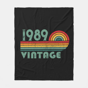 Personalisierte Vintage 35. Geburtstagsparty Fleecedecke