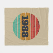 Personalisierte Vintage 35. Geburtstagsparty Fleecedecke (Vorderseite (Horizontal))