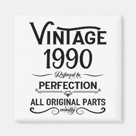 Personalisierte Vintage 35. Geburtstagsparty Magnet