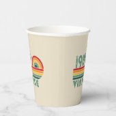 Personalisierte Vintage 35. Geburtstagsparty Pappbecher (Rechts)