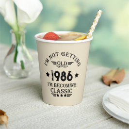 Personalisierte Vintage 35. Geburtstagsparty Pappbecher