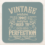 Personalisierte Vintage 35. Geburtstagsparty Rechteckiger Pappuntersetzer<br><div class="desc">Mit diesem Vintagen Geburtstagsgrafik-Design mit phantastischen Typografie-Schriftart-Schriften fügen Sie Ihrem Kleiderschrank etwas Originalität hinzu. Es ist eine großartige Geschenkidee für Männer,  Frauen,  Ehemänner,  Ehefrauen,  Freundinnen und Freunde,  die dieses einzigartige Kunstwerk Liebe geben werden. Es ist ein phantastisches und lustiges Urlaubsprojekt für Ihre Geburtstagsfeier.</div>