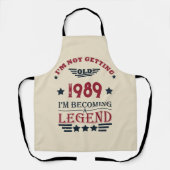 Personalisierte Vintage 35. Geburtstagsparty Schürze (Vorderseite)