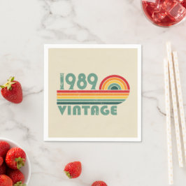 Personalisierte Vintage 35. Geburtstagsparty Serviette