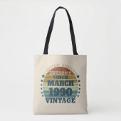 Personalisierte Vintage 35. Geburtstagsparty Tasche (Vorderseite)