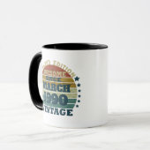 Personalisierte Vintage 35. Geburtstagsparty Tasse (Vorderseite Links)