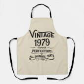 Personalisierte Vintage 45. Geburtstagsgeschenke s Schürze (Vorderseite)