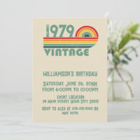 Personalisierte Vintage 45. Geburtstagsparty