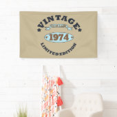Personalisierte Vintage 50. Geburtstagsparty Banner (Insitu)