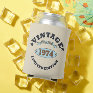 Personalisierte Vintage 50. Geburtstagsparty Dosenkühler