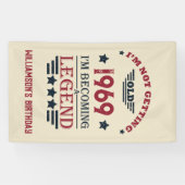 Personalisierte Vintage 55. Geburtstagsparty Banner (Horizontal)