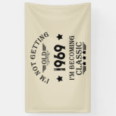Personalisierte Vintage 55. Geburtstagsparty Banner (Vertikal)
