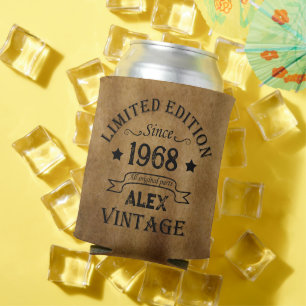 Personalisierte Vintage 55. Geburtstagsparty Dosenkühler