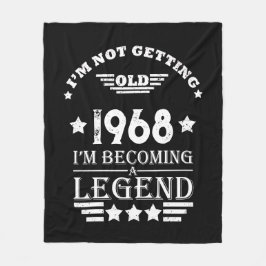 Personalisierte Vintage 55. Geburtstagsparty Fleecedecke