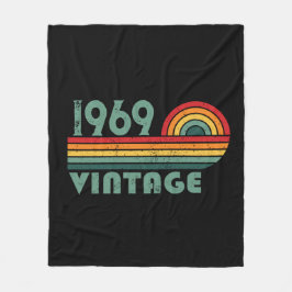 Personalisierte Vintage 55. Geburtstagsparty Fleecedecke