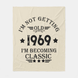 Personalisierte Vintage 55. Geburtstagsparty Fleecedecke