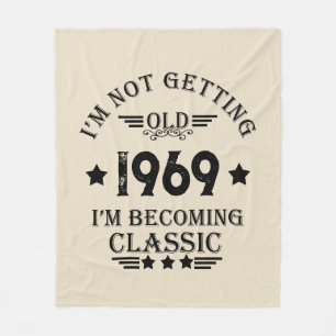 Personalisierte Vintage 55. Geburtstagsparty Fleecedecke