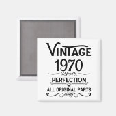 Personalisierte Vintage 55. Geburtstagsparty Magnet (Vorderseite/Rückseite)