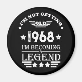 Personalisierte Vintage 55. Geburtstagsparty Magnet