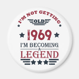 Personalisierte Vintage 55. Geburtstagsparty Magnet