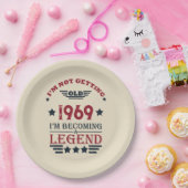 Personalisierte Vintage 55. Geburtstagsparty Pappteller (Party)
