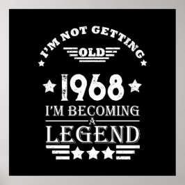 Personalisierte Vintage 55. Geburtstagsparty Poster