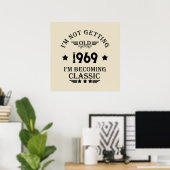 Personalisierte Vintage 55. Geburtstagsparty Poster (Heimbüro)
