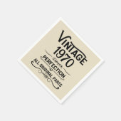 Personalisierte Vintage 55. Geburtstagsparty Serviette (Ecke)
