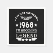 Personalisierte Vintage 55. Geburtstagsparty Serviette (Vorderseite)