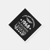 Personalisierte Vintage 55. Geburtstagsparty Serviette (Ecke)