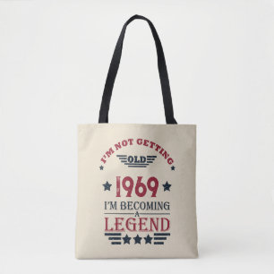 Personalisierte Vintage 55. Geburtstagsparty Tasche