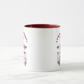 Personalisierte Vintage 55. Geburtstagsparty Tasse (Zentrum)