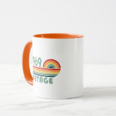 Personalisierte Vintage 55. Geburtstagsparty Tasse (Vorderseite Links)