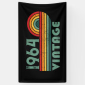 Personalisierte Vintage 60. Geburtstagsgeschenke Banner (Vertikal)