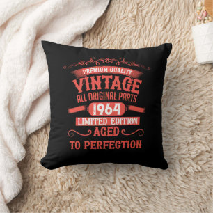 Personalisierte Vintage 60. Geburtstagsgeschenke r Kissen