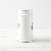 Personalisierte Vintage 65. Geburtstagsgeschenke Bierglas (Mittel)