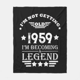 Personalisierte Vintage 65. Geburtstagsgeschenke Fleecedecke