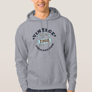 Personalisierte Vintage 65. Geburtstagsgeschenke Hoodie