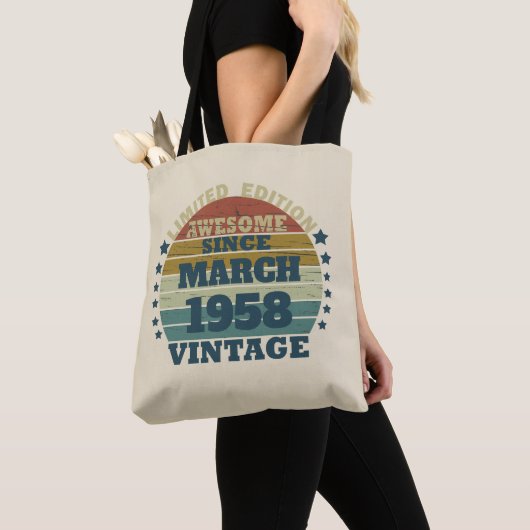 Personalisierte Vintage 65. Geburtstagsgeschenke Tasche (Von Nahem)