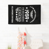 Personalisierte Vintage 65. Geburtstagsgeschenke w Banner (Insitu)