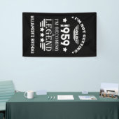 Personalisierte Vintage 65. Geburtstagsgeschenke w Banner (Messeveranstaltung)