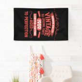 Personalisierte Vintage 65. Geburtstagsparty Banner (Insitu)