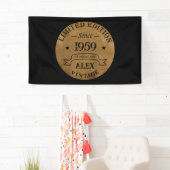 Personalisierte Vintage 65. Geburtstagsparty Banner (Insitu)