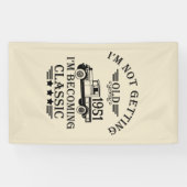 Personalisierte Vintage 65. Geburtstagsparty Banner (Horizontal)