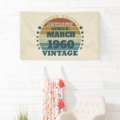 Personalisierte Vintage 65. Geburtstagsparty Banner (Insitu)