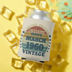 Personalisierte Vintage 65. Geburtstagsparty Dosenkühler