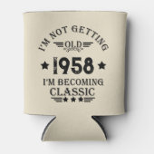 Personalisierte Vintage 65. Geburtstagsparty Dosenkühler (Vorderseite)