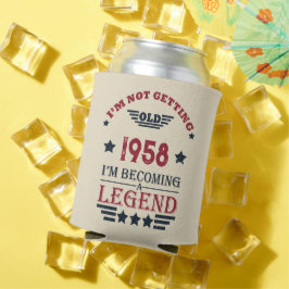 Personalisierte Vintage 65. Geburtstagsparty Dosenkühler