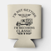 Personalisierte Vintage 65. Geburtstagsparty Dosenkühler (Rückseite)